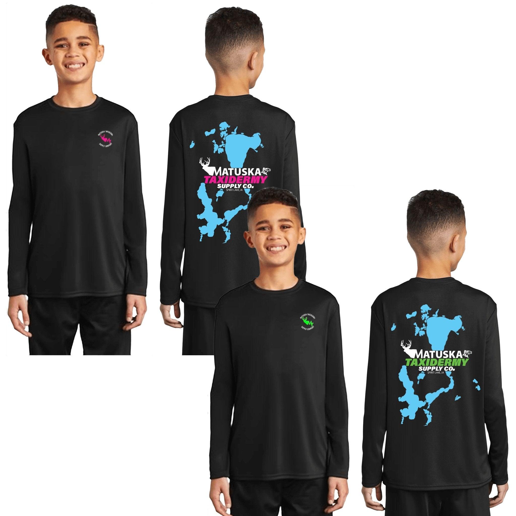 Kids Long Sleeve Performance Shirt Lake - Matuska Taxidermy Supply