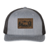 Adjustable Trucker Hat - Gray/Black (Bear Patch)