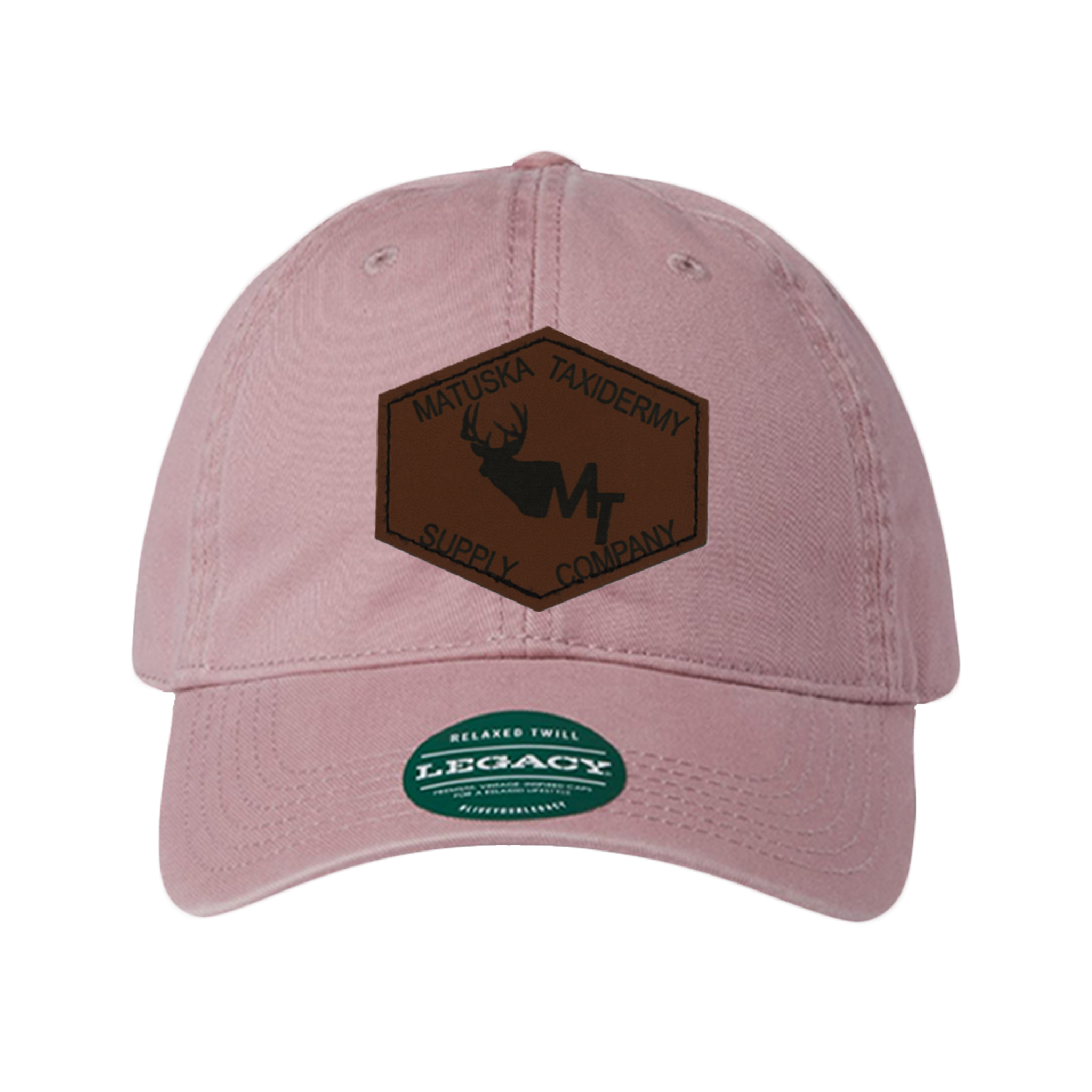 Adjustable Baseball Hat - Pink (Deer Patch)