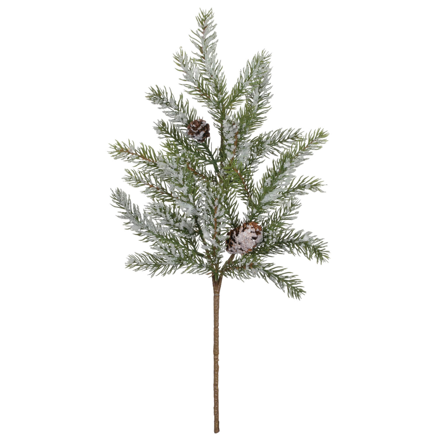 Flocked Pine Bough Sprig (Small)