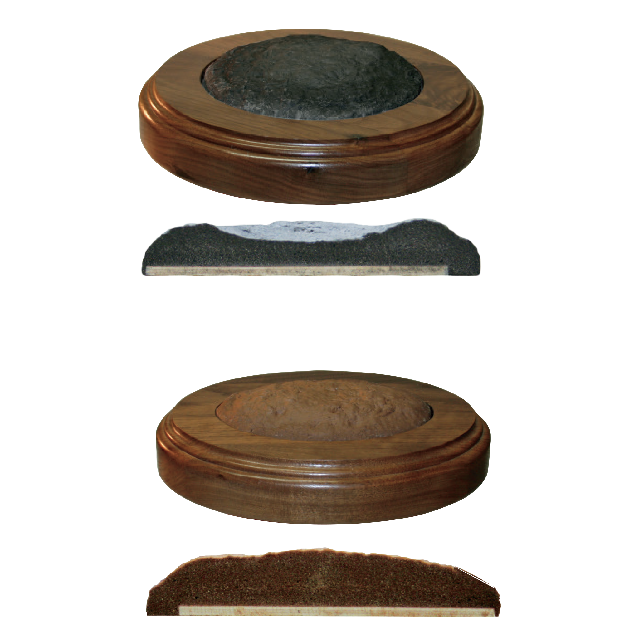 Thick Oval Bases w/ Dirt Inserts