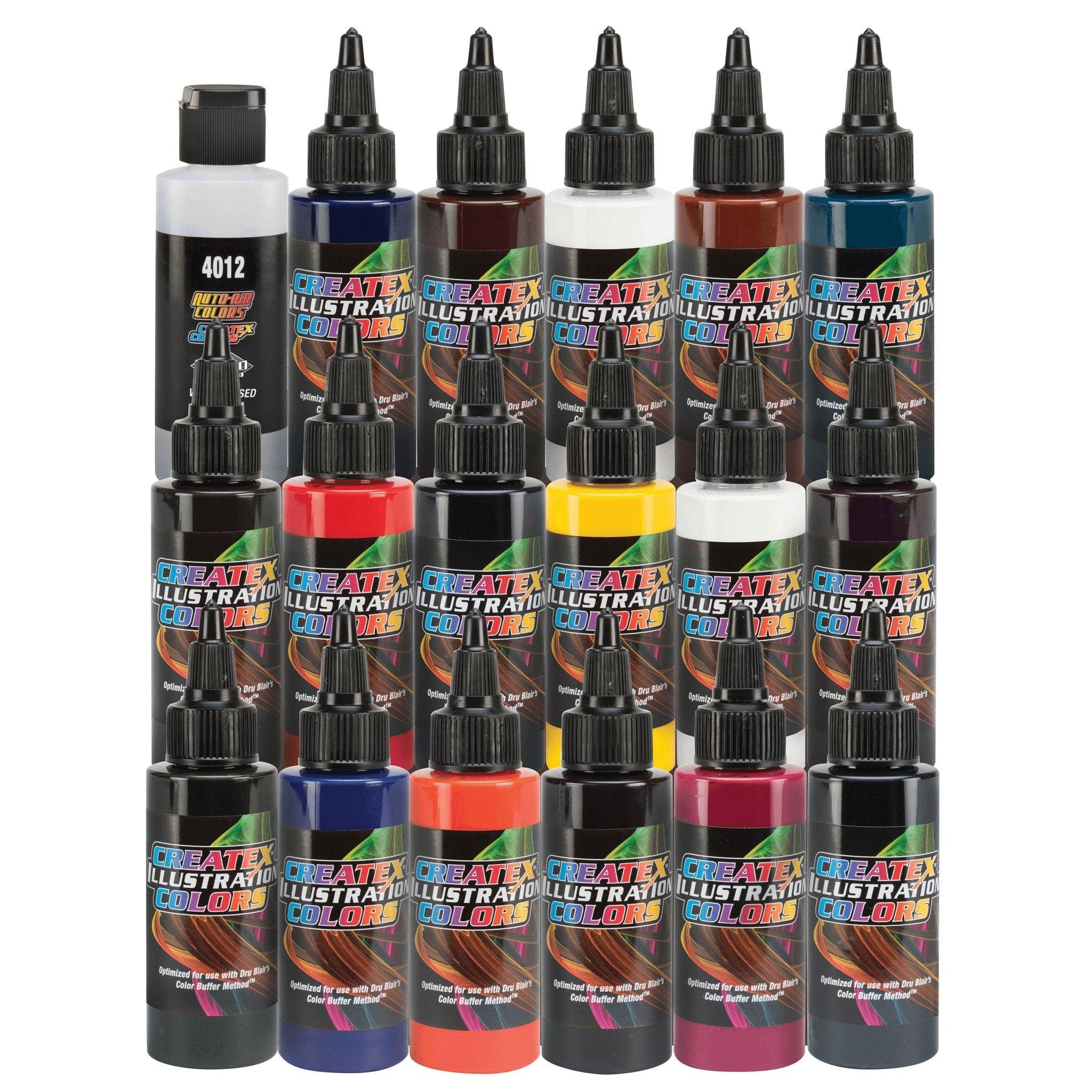 Createx Colors Paint Kits (Illustration Color Wheel) - Matuska Taxidermy Supply Company