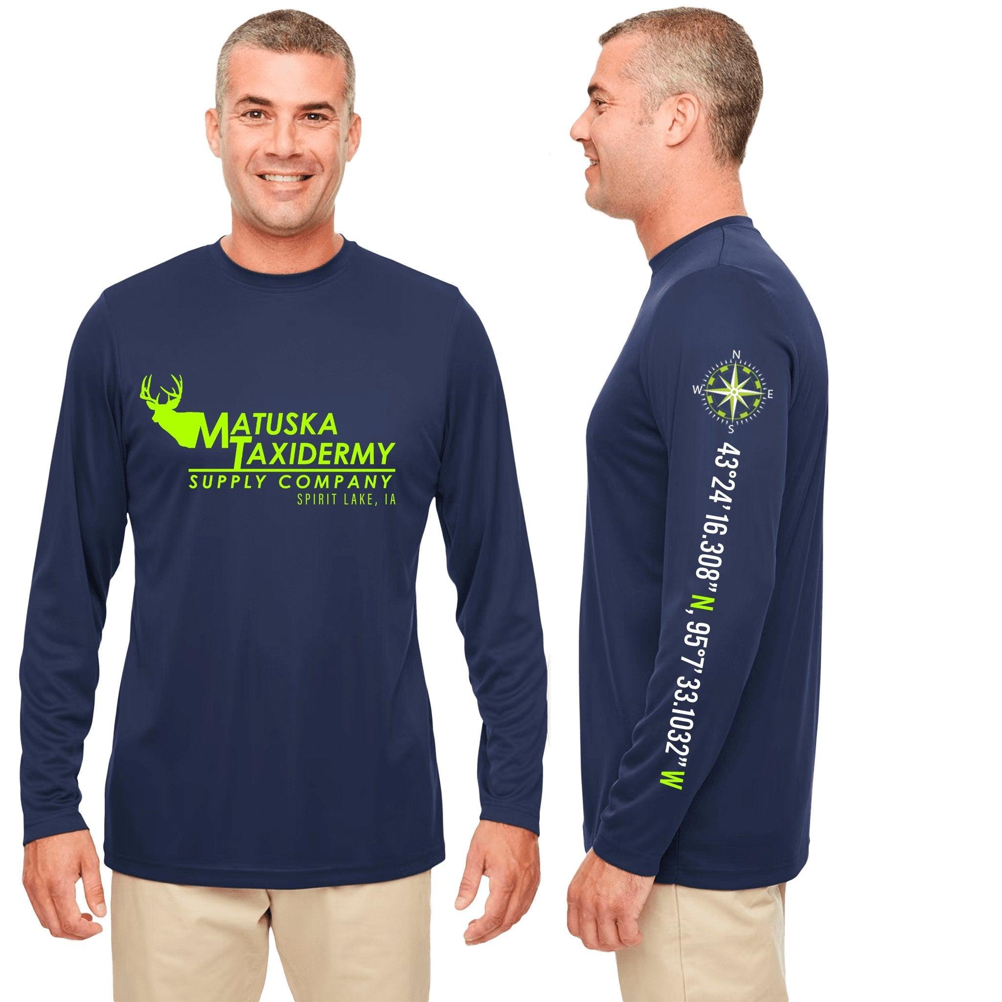 Long Sleeve Performance Shirt Navy - Matuska Taxidermy Supply Company