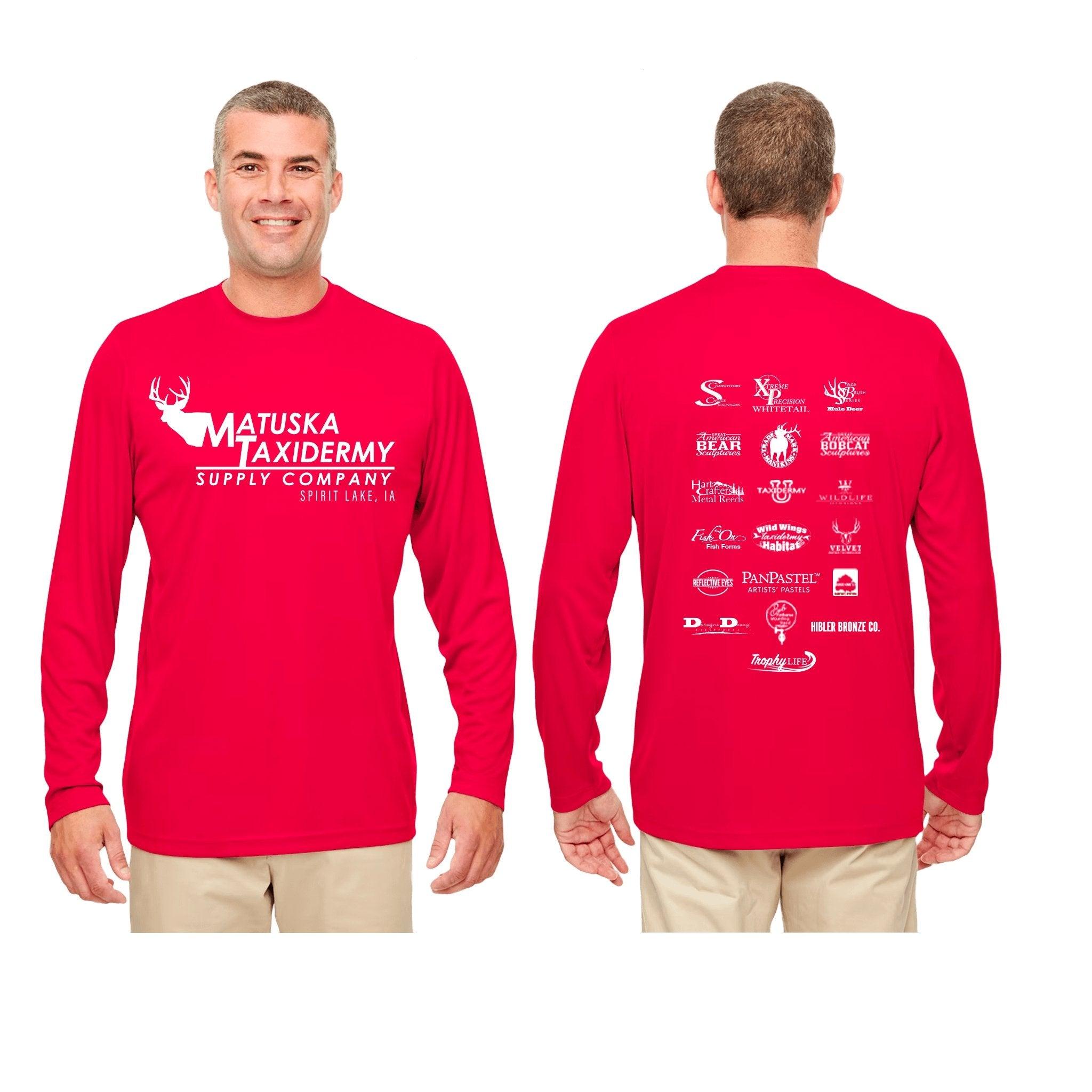 Long Sleeve Performance Shirt Red - Matuska Taxidermy Supply Company