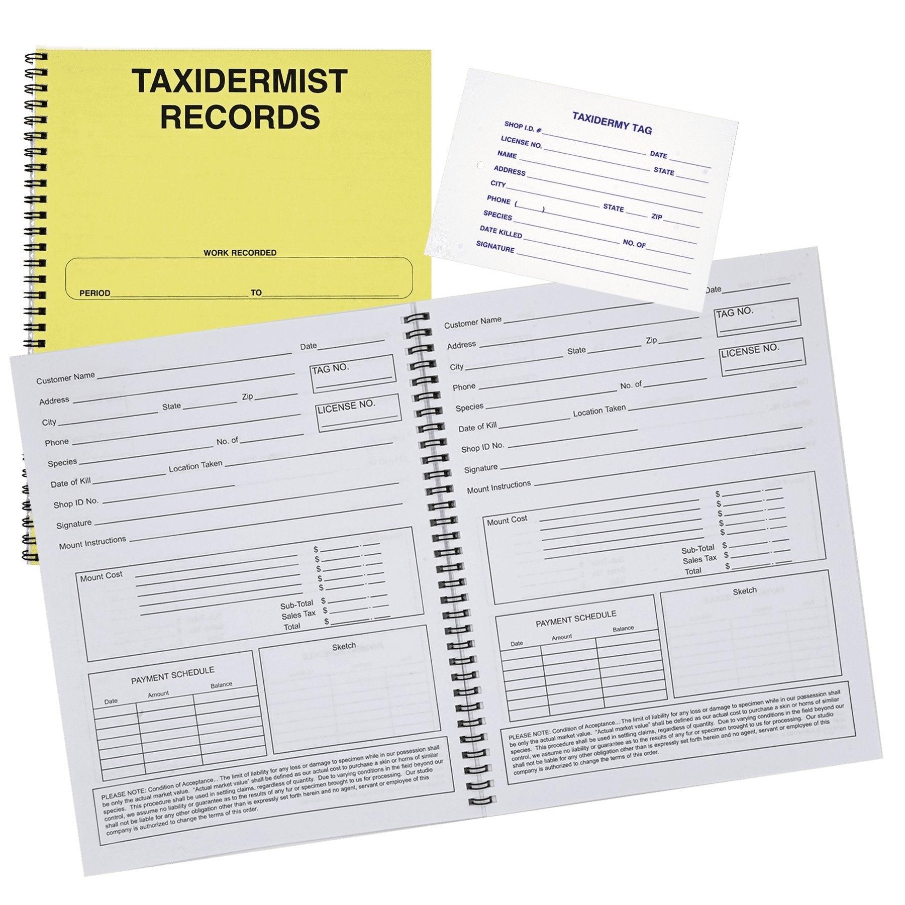 Record Keeping System - Matuska Taxidermy Supply Company